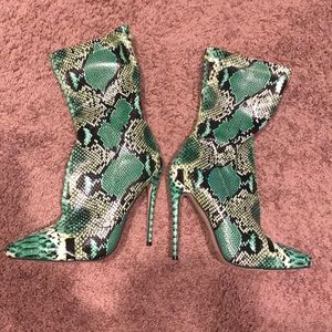 Snakeskin boots